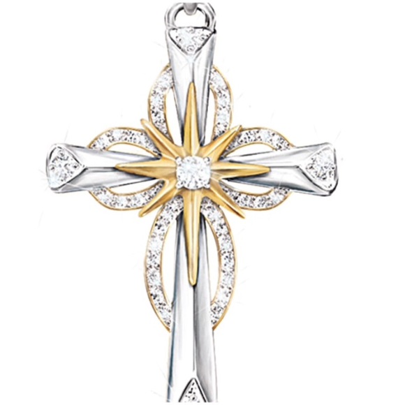 Thomas Kinkade “Faith” Diamond Pendant Necklace - Picture 3 of 6